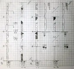 Simplified Labanotation Score from Carolina Castrillón