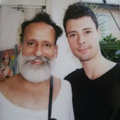 David Zambrano (to the left) and Colombian dancer Federico Zapata, 2014